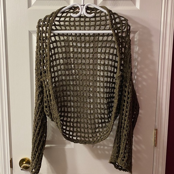 FREE PEOPLE trinity open knit shrug - Picture 2 of 16